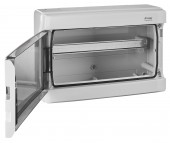 Dulap distrib. apl. IP65, 18UH, 1 rand. cu usa transparenta