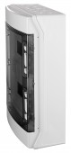 Dulap distrib. apl. IP65, 24UH, 2 rand. cu usa transparenta