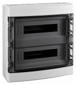 Dulap distrib. apl. IP65, 36U pe 2 rand, cu usa transparenta