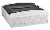 Dulap distrib. apl. IP65, 36U pe 2 rand, cu usa transparenta