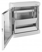 Dulap distrib. apl. IP65, 36UH, 2 rand. cu usa transparenta