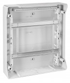 Dulap distrib. apl. IP65, 36UH, 2 rand. cu usa transparenta