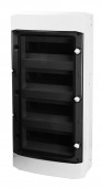 Dulap distrib. apl. IP65, 48UH, 4 rand. cu usa transparenta