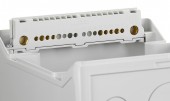 Dulap distrib. apl. IP65, 4UH pe 1 rand, cu usa transparenta