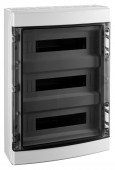 Dulap distrib. apl. IP65, 54U pe 3 rand, cu usa transparenta