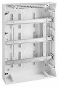 Dulap distrib. apl. IP65, 54U pe 3 rand, cu usa transparenta