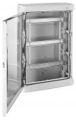 Dulap distrib. apl. IP65, 54UH, 3 rand. cu usa transparenta