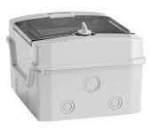 Dulap distrib. apl. IP65, 6UH pe 1 rand, cu usa transparenta