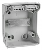 Dulap distrib. apl. IP65, 6UH pe 1 rand, cu usa transparenta