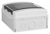 Dulap distrib. apl. IP65, 6UH pe 1 rand, cu usa transparenta