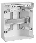 Dulap distrib. apl. IP65, 6UH pe 1 rand, cu usa transparenta
