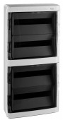 Dulap distrib. apl. IP65, 72UH, 4 rand. cu usa transparenta