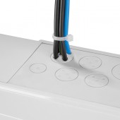 Dulap distrib. apl. IP65, 72UH, 4 rand. cu usa transparenta