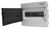 Dulap distrib. incastr. 1 rand, 8UH, usa transp.