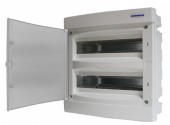 Dulap distrib. incastr. 2r-36UH, usa din plastic alb mat
