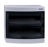 Dulap distrib. montaj apl, 2 randuri, 36UH, usa transp.