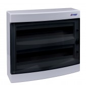 Dulap distrib. montaj apl, 2 randuri, 36UH, usa transp.