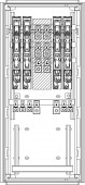 Dulap distributie cabluri 4*NH00