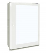 Dulap metalic incastrat 5x33UH + usa transparenta