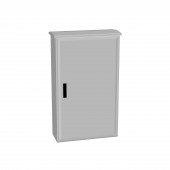 Dulap poliester deschis jos+ac.antipl., 1 usa, 1250x750x312