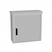 Dulap poliester inchis jos+ac.antipl., 1 usa, 750x750x312