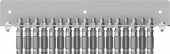 Earthing angles, 17 connectors,acc. to EN 60728-11,QEW17-09S