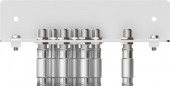 Earthing angles,7 connectors, acc. to EN 60728-11,QEW 7-09N
