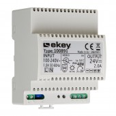 ekey power supply 230 VAC / 24 VDC / 2A for DIN-rail mount