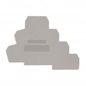 Element terminal pentru cleme tip PUK 3T, gri