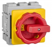 Emergency-Stop Main Switch 3-pole 4 hole mounting 125A