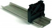 End bracket for DIN-rail