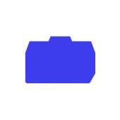 End plate for spring clamp term. HMM 10 mm², blue