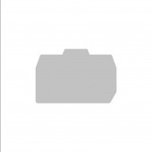 End plate for spring clamp terminal HMM 10 mm², grey