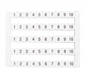 Etichete inscript. oriz. DEKAFIX DY5 1-10 (50 etichete)