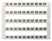 Etichete inscript. oriz. DEKAFIX DY5 301-350 (50 etichete)