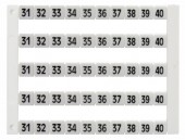 Etichete inscript. oriz. DEKAFIX DY5 31-40 (50 etichete)