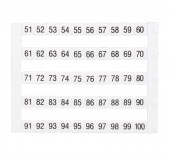 Etichete inscript. oriz. DEKAFIX DY5 51-100 (50 etichete)
