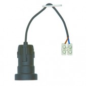Fasung E27 0.1 m H03VV-F 2x0,75 cu sir clema, max60W