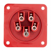 Fisa CEE fixa, montaj mural, 5 poli, 16A 400V IP44