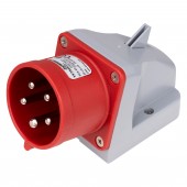 Fisa CEE fixa, montaj mural, 5 poli, 32A 400V IP44