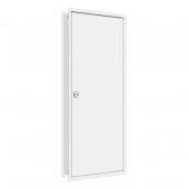 Flush-mounted frame flat + door 2-24, 3-part system, 100mm