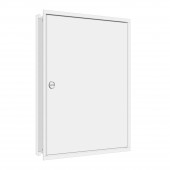 Flush-mounted frame flat + door 3-18, 3-part system, 100mm