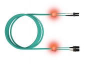 FO LED Patch Cord Premium, Duplex, LCD/SCD, G50/125, OM3, 1m