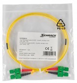 FO Patchcord Duplex SC/APC - SC/APC, 9/125µm OS2,  0.5m