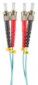FO Patchcord Duplex ST/UPC - ST/UPC, 50/125µm OM3,  0.5m