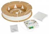 FTTH Rollerbox 100m, 4xLC/APC 8°, OS2, B2ca-s1a,d0,a1