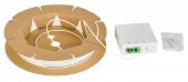 FTTH Rollerbox 30m, 4xLC/APC 8°, OS2, B2ca-s1a,d0,a1