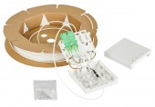 FTTH Rollerbox 50m, 4xLC/APC 8°, OS2, B2ca-s1a,d0,a1