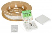 FTTH Rollerbox 50m, 4xSC/APC 8°, OS2, B2ca-s1a,d0,a1