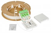 FTTH Rollerbox 70m, 4xSC/APC 8°, OS2, B2ca-s1a,d0,a1